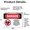 Signmission Radiation & Laser Sign, 7 in H x 10 in W, Vinyl Decal, Rectangle OS-2PACK-DS-D-710-L-1694 - alternate 4